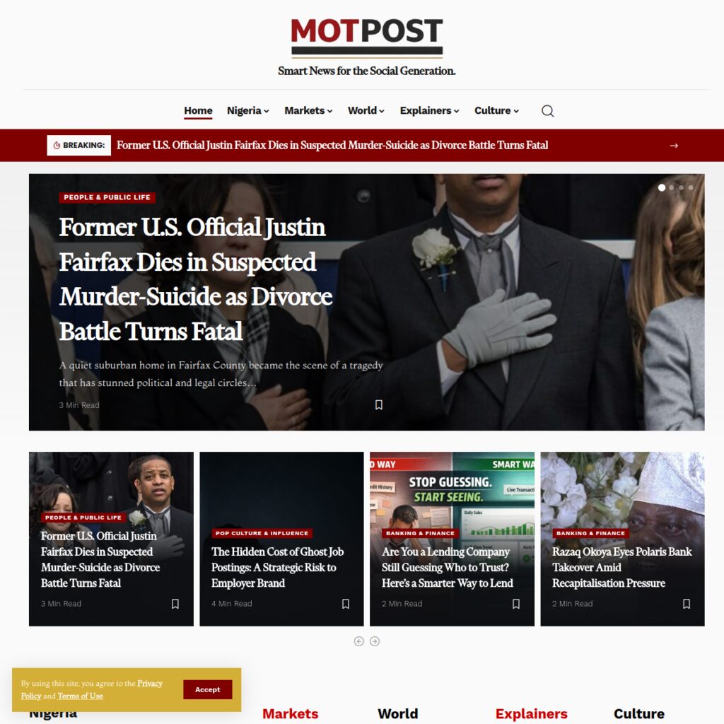 MotPost website screenshot
